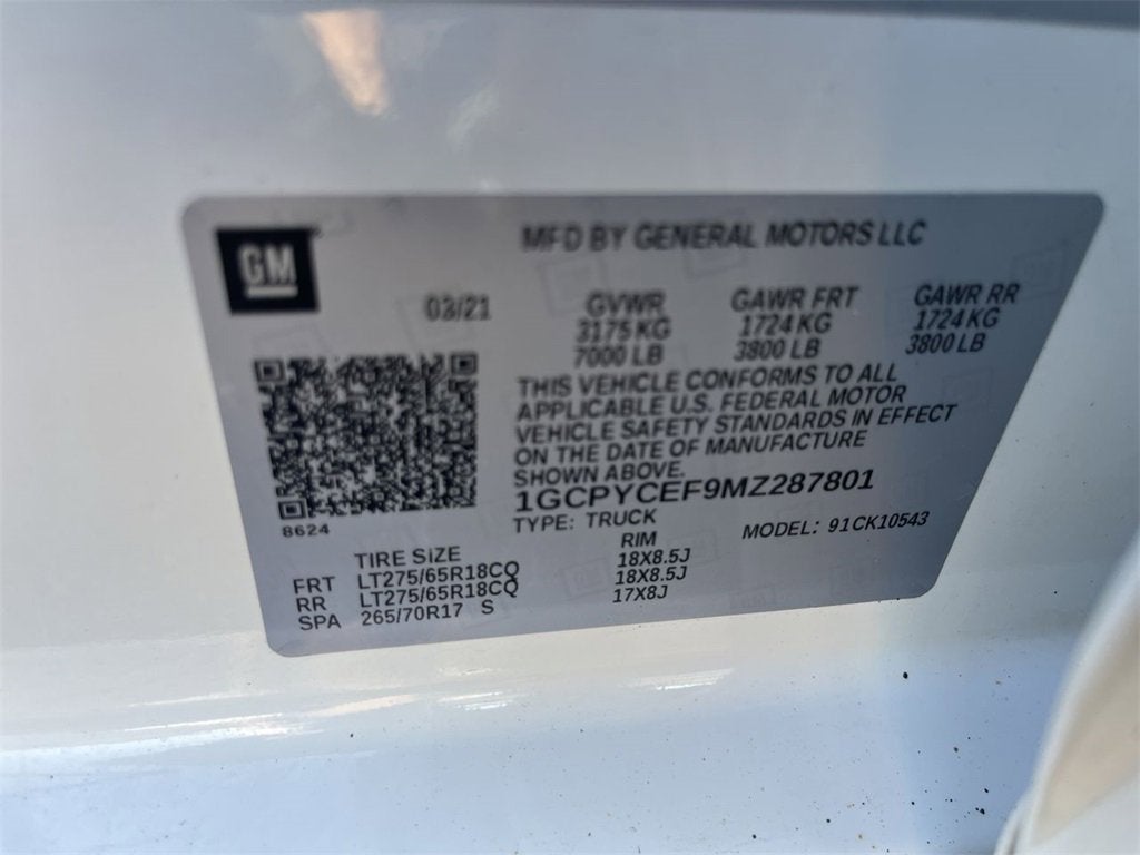 2021 Chevrolet Silverado 1500 Custom Trail Boss