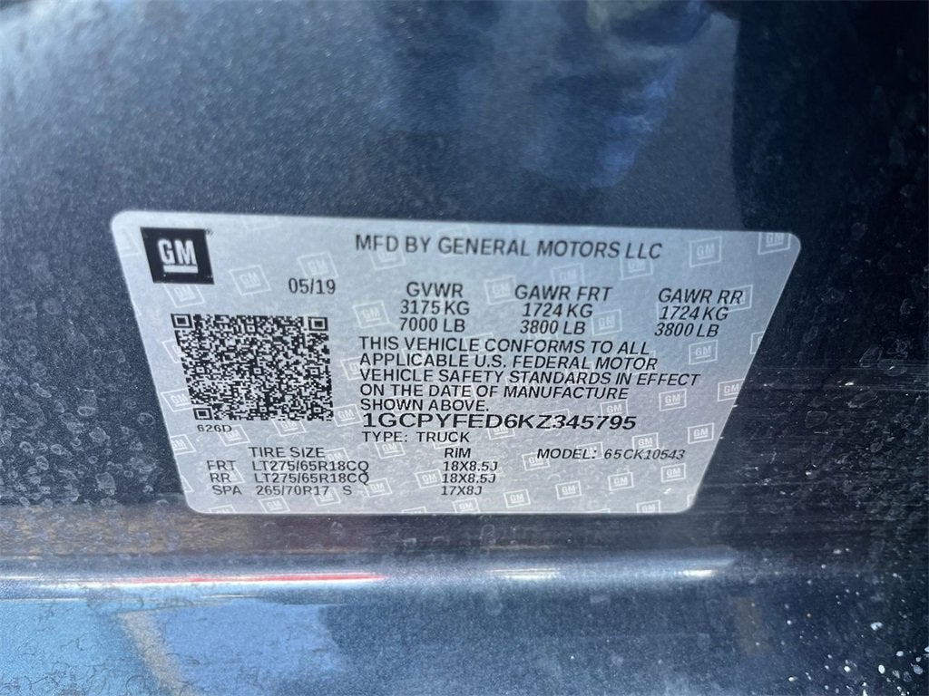 2019 Chevrolet Silverado 1500 LT Trail Boss