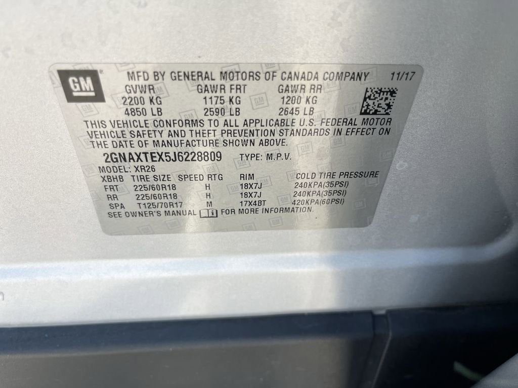 2018 Chevrolet Equinox LT