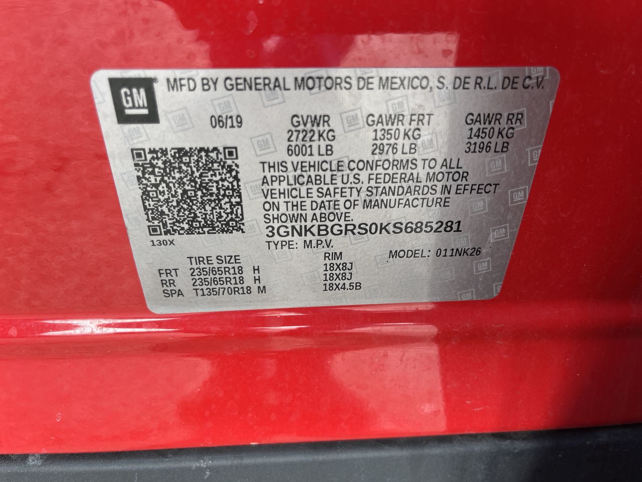 2019 Chevrolet Blazer Base