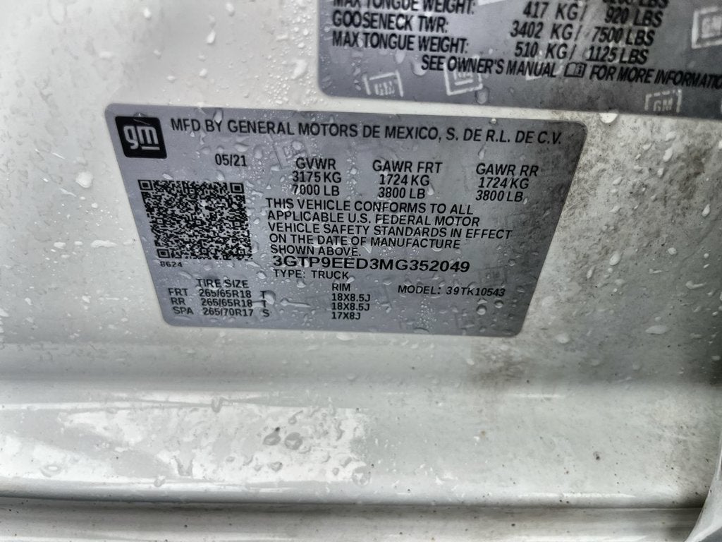 2021 GMC Sierra 1500 AT4