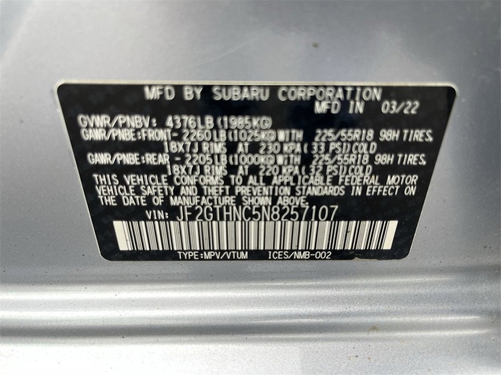 2022 Subaru Crosstrek Limited