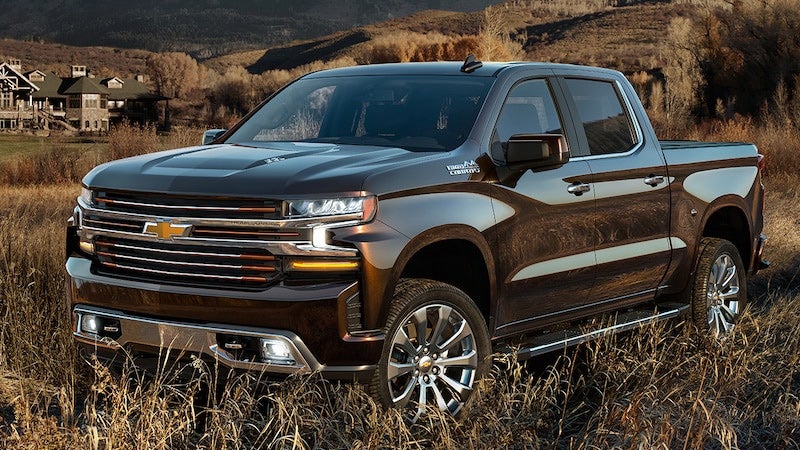2019 Chevrolet Silverado on grassy terrain